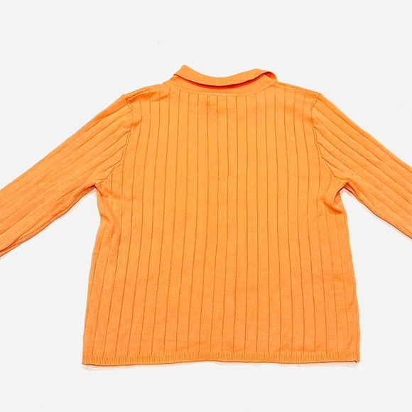 Forever 21 Peach Ribbed Cropped Cardigan - Picture 3 of 5